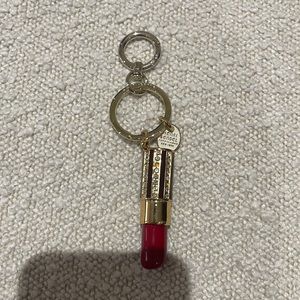 Vintage Henri Bendel Bedazzled Lipstick Keychain